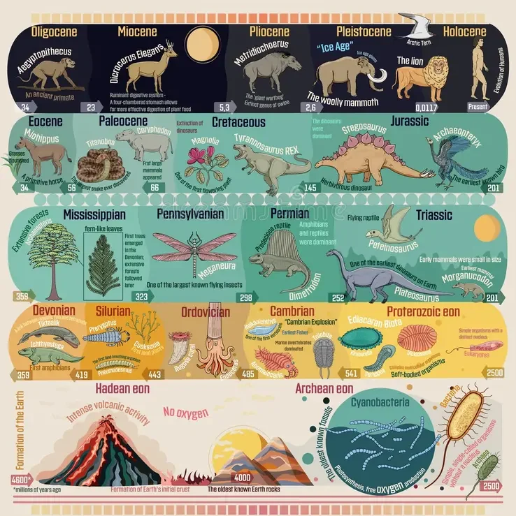 Different Types of Geological Eras